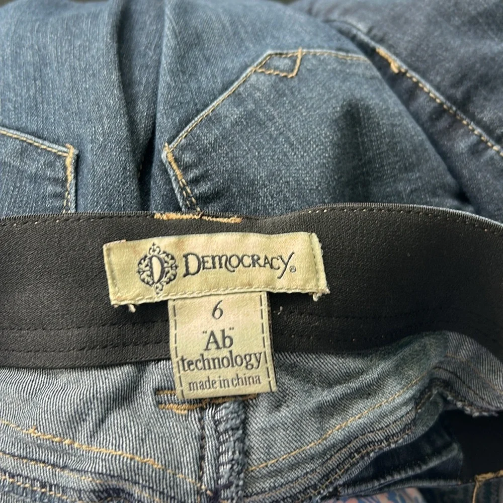Democracy “AB”technology Deep Indigo Skinny Jeans size 6